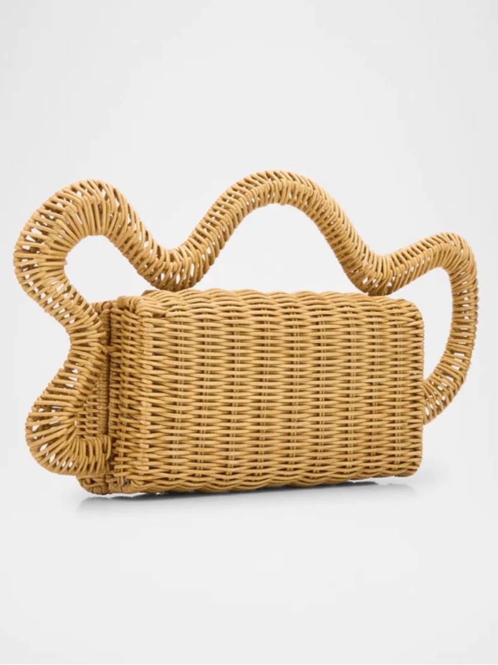 Cult Gaia Elsa Rattan Clutch - Picture 3 of 8